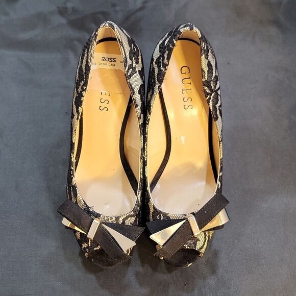 GUESS HIGH HEEL STILETTO PEEP TOE WOMEN"S PUMP - Picture 2 of 15